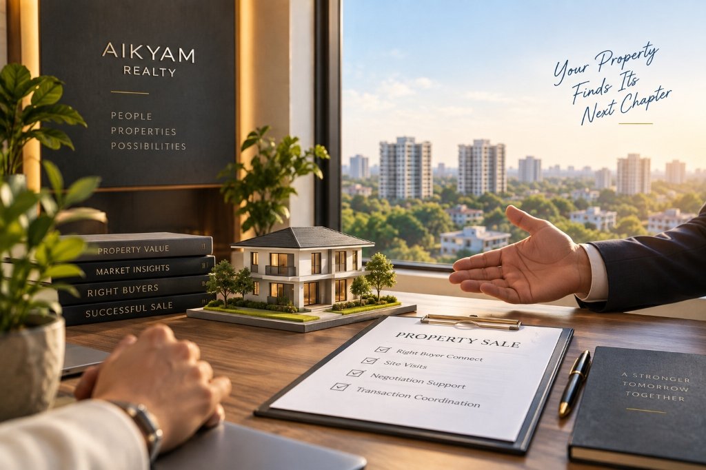 Selling Property — Aikyam Realty property advisory session, Bhubaneswar